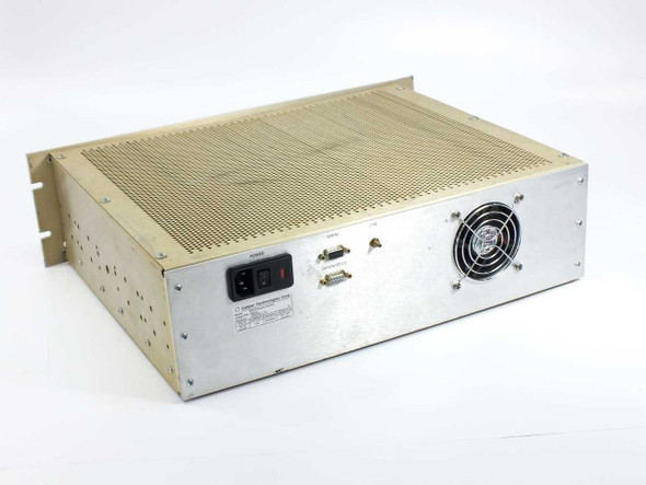 Caliper Technologies 605 Pressure Control – rear panel showing IEC power inlet, serial DB9 ports, cooling fan, and rating label