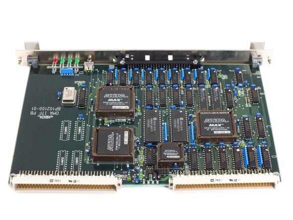 JEOL BP102100-01 DMA ITF PB card — reverse side view showing Altera MAX FPGA ICs and edge connectors