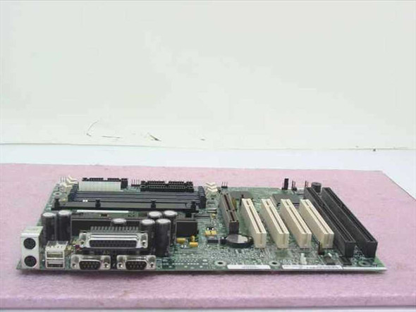 Gateway 4000206 Slot 1 ATX Motherboard Intel AA681534 – angled front view showing ISA and PCI slots, I/O ports including parallel, serial, and USB