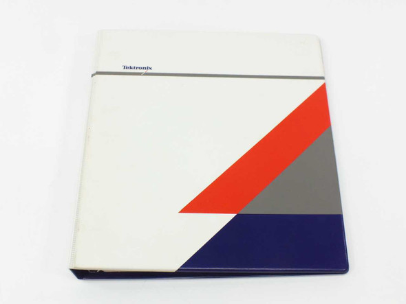 Tektronix VX4372 2-Wire Relay Scanner Slave Module Operating Manual – front binder cover with Tektronix logo and geometric color design