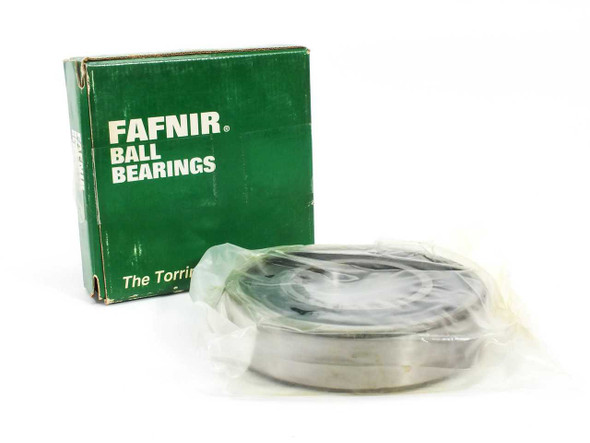 Fafnir 311NPP deep groove ball bearing in original Torrington Fafnir Ball Bearings green box, bearing partially visible in front in sealed plastic wrap