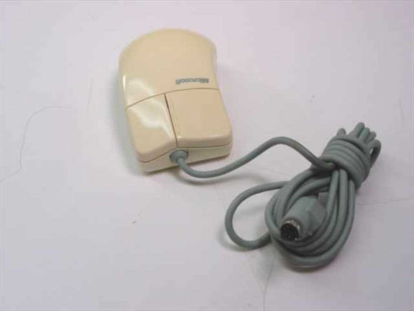 Microsoft 37963 PS/2 ball mouse – top view showing Microsoft logo and two-button layout
