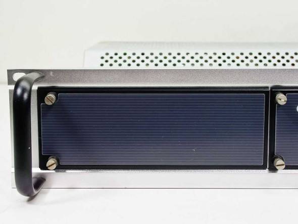 General Instrument DSR 1500 front panel close-up showing two module bays with captive screws