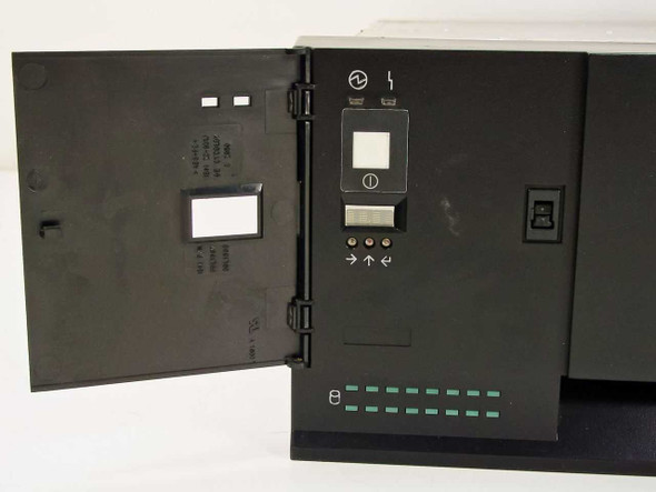 IBM 7133-D40 front access door open showing operator panel with power switch and display