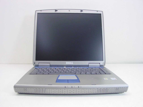 Dell Inspiron PP08L laptop front view with lid open showing keyboard and display