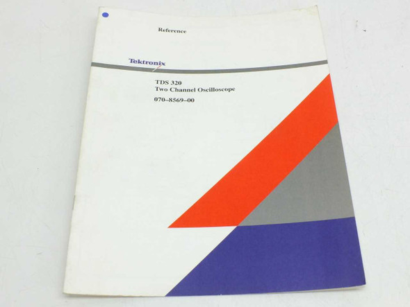 Tektronix TDS320 Two Channel Oscilloscope Reference Manual 070-8569-00 – front cover