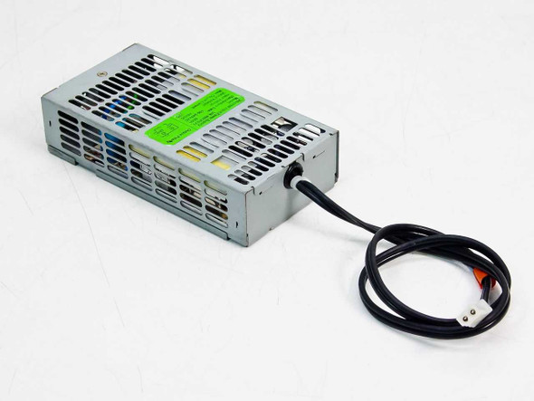UNI-9901PSV1 Universal Input Power Supply – angled side view showing vented chassis and output wire with 2-pin connector