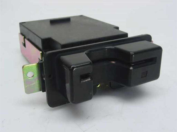 Semtek 3913 magnetic IC card reader front view showing black housing and card insertion slot with mounting bracket