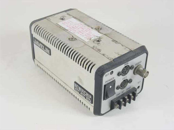 Javelin JE-7242 Newvichip CCD Camera – rear three-quarter view showing back panel connectors and power block