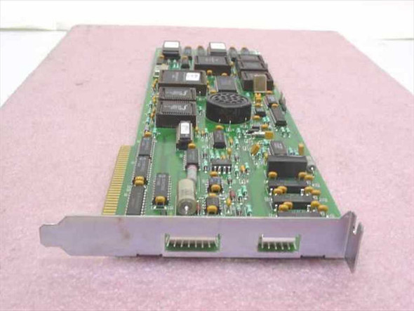 Ventritex 2000828 Communications Card – angled front view showing component side with ISA edge connector and bracket