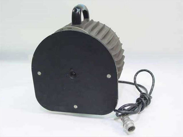 Barnes Engineering 11-110-3 Concentrated Light Beam Detector – rear view showing ribbed heat-sink body, carry handle, and attached multi-pin output cable