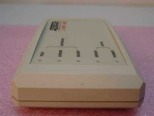 Adtran NT1 ACE 1200.019L1 ISDN Network Termination Unit — side/top angle view showing LED indicators labeled TEST, NETWORK ERROR, READY, LOCAL ERROR, POWER