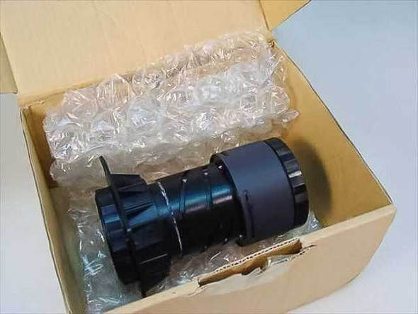 Toshiba PL13116 projector replacement lens in open cardboard box with bubble wrap packaging