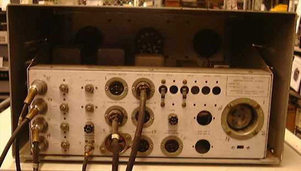 McPherson 815 Pumping Control System rear panel showing multi-pin connectors, circular connectors, and wiring