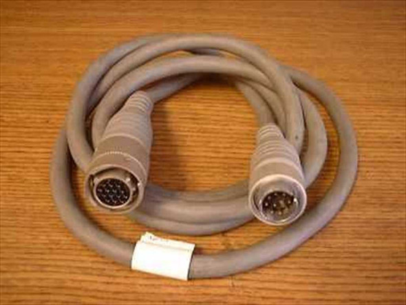 SOCO PEX 6.5 ft cable coiled on wood surface showing Veam multi-pin circular connectors on both ends