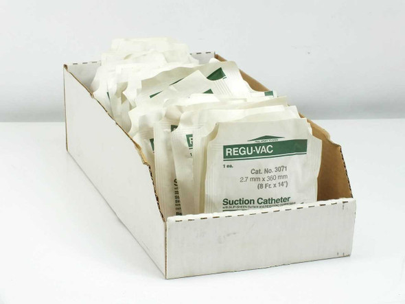 Bard-Parker Regu-Vac 3071 Suction Catheters lot of 40 individually packaged units in open cardboard box