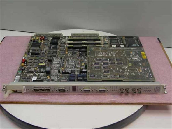 SynOptics LattisNet 3517SA Token Ring NMM module board – full top view showing PCB components and front panel bracket