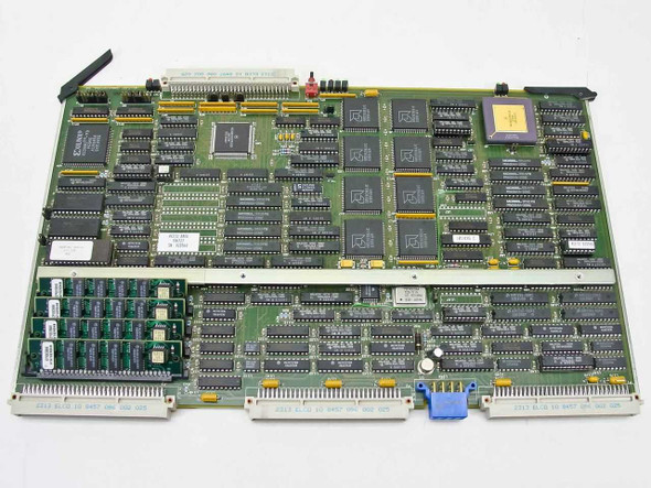 Wellfleet ACE-32 106727-38 CPU board – top-side component view showing Motorola MC68020 processor and SIMM memory modules