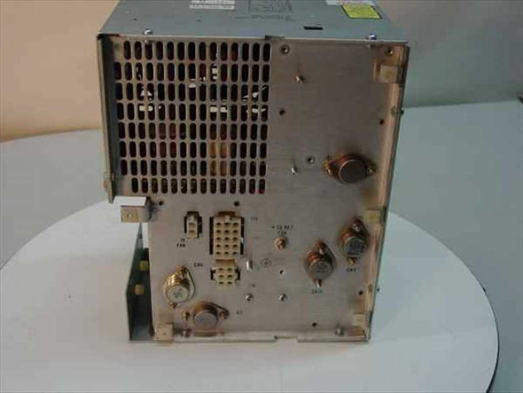 Control Data Zytec 81542300 RSD/FSD I/O Power Supply – rear panel showing output connector block, transistors, and ventilation grille
