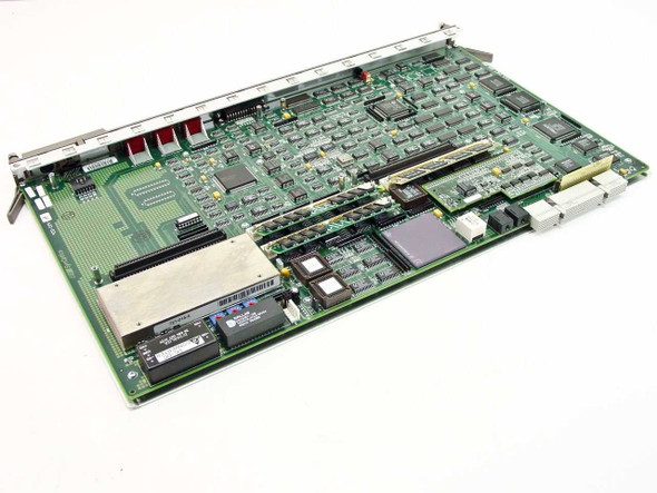 Bay Networks 5310A Ethernet NMM Board – opposite angled top view showing underside components and sub-board