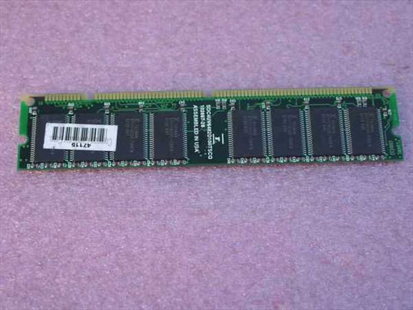 Compaq 278031-002 32MB PC66 SDRAM DIMM — rear side with barcode label and chip markings