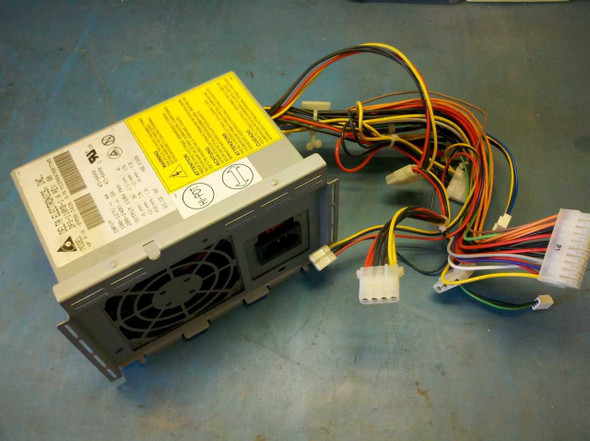 HP 0950-3426 Delta DPS-110MB-1 110W ATX power supply – front and side view with output cable harness spread out