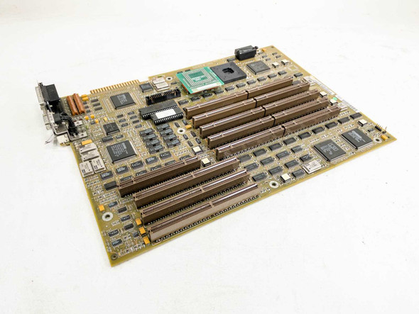 NCR 150-0018431 Model 5000 system board full top view showing ISA expansion slots and CPU daughter card