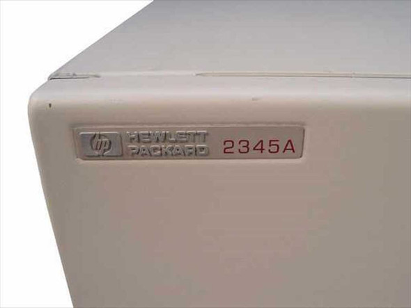HP 2345A Distributed Terminal Controller – close-up of Hewlett-Packard 2345A nameplate badge on front panel