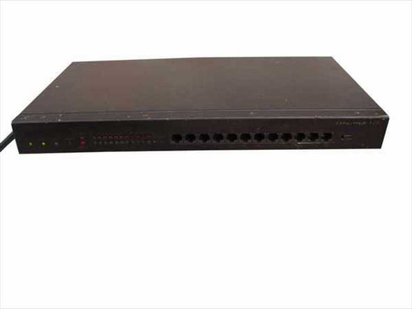 Accton EtherHub 12R — second front panel angle showing rackmount form factor and port row