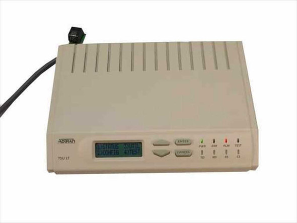 Adtran TSU 2nd Gen LT 1202.060L1 DSU/CSU – front panel with LCD display, status LEDs, and control buttons