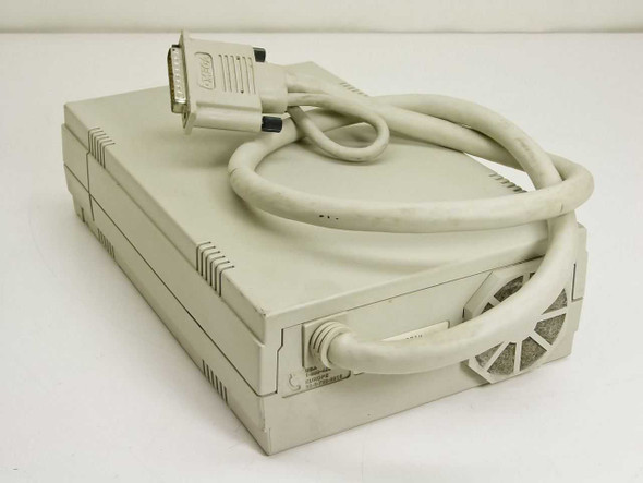 Iomega B190THP-LC Bernoulli PC Powered 90 drive – rear three-quarter view showing cable routing and ventilation grille