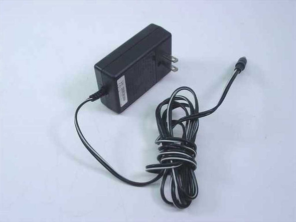 Delta Electronics ADP-12EB AC adapter with attached barrel plug output cable coiled beside it — full unit view