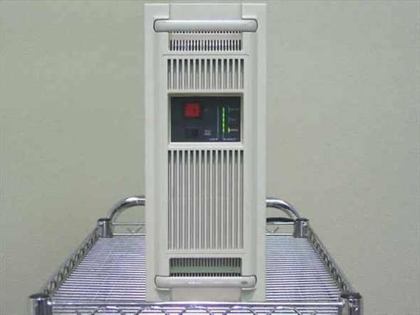 Liebert UGX1000RTSE-60 RT1000-60 UPS tower — front panel view showing LED status indicators and power button
