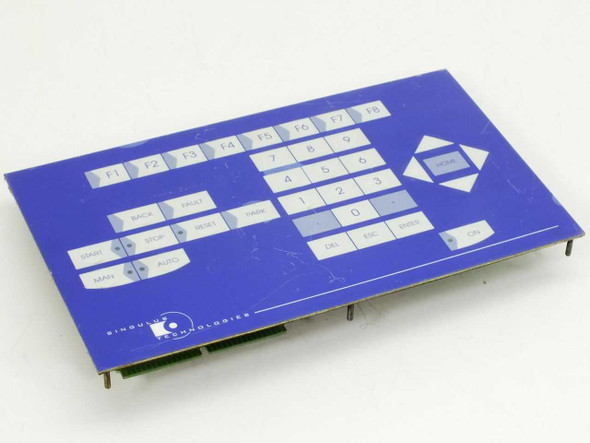 Singulus Skyline Control Panel 3.99200.774 – front face showing blue membrane keypad with function and numeric keys