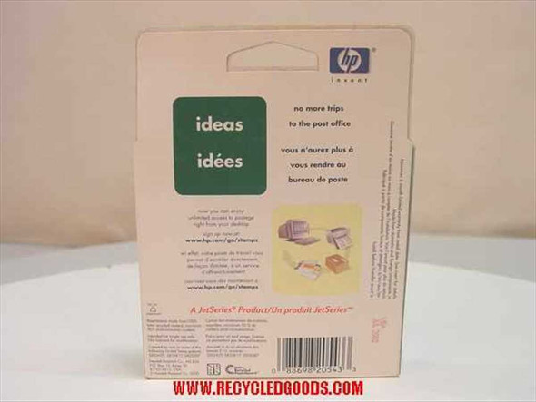 HP C4843A Ink Cartridge 10 Magenta – back of retail box showing JetSeries product designation and barcode