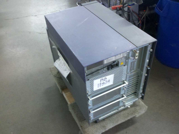Sun Ultra Enterprise 450 server rear and top view on pallet showing asset tag label 17809