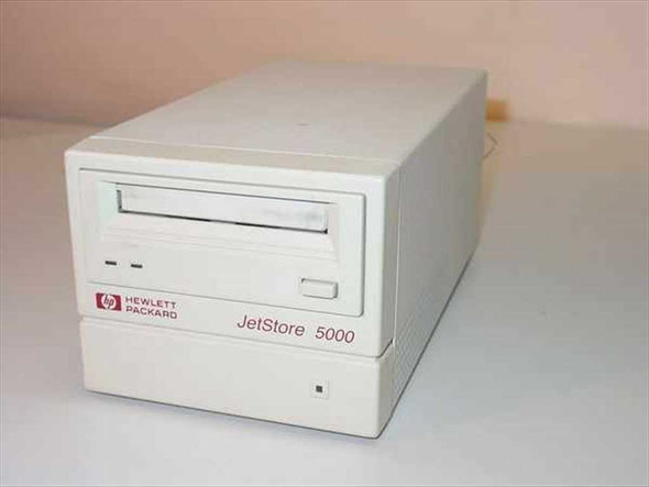 HP C1527A JetStore 5000 External Tape Drive – front view showing tape slot and Hewlett Packard branding