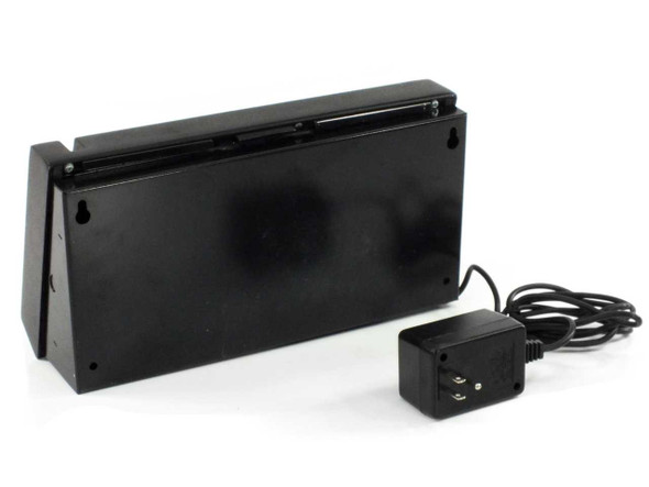 Control Module CMI 2015-T0017 SaveTime time clock terminal – rear and bottom view with included 15V DC CMI power supply adapter