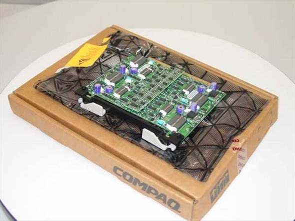 Compaq 303990-001 ProLiant 6400R Redundant Processor Power Module shown in original Compaq open box with anti-static packaging
