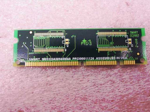 Cisco MEM2600-16D 16MB DRAM DIMM module — top side showing SMART modular PCB with gold edge connector