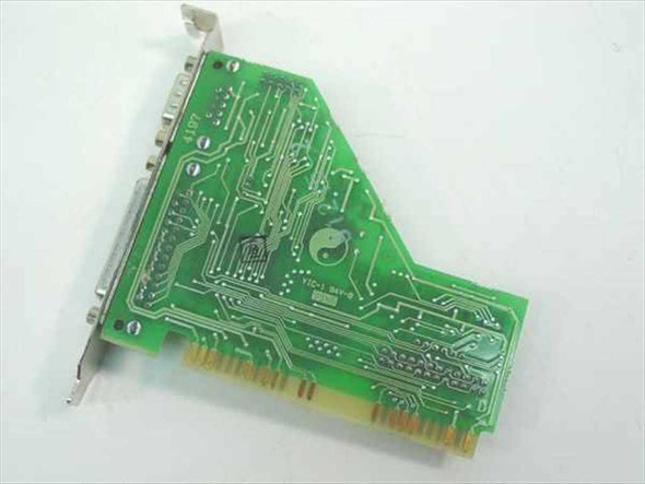 StarTech ST16C552CJ ISA serial parallel card – solder side showing PCB traces and board markings 4197