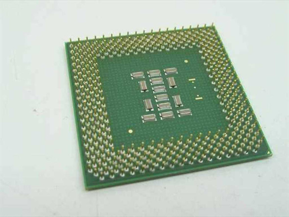 Intel Pentium III SL4MB FC-PGA bottom view showing 370-pin contact array