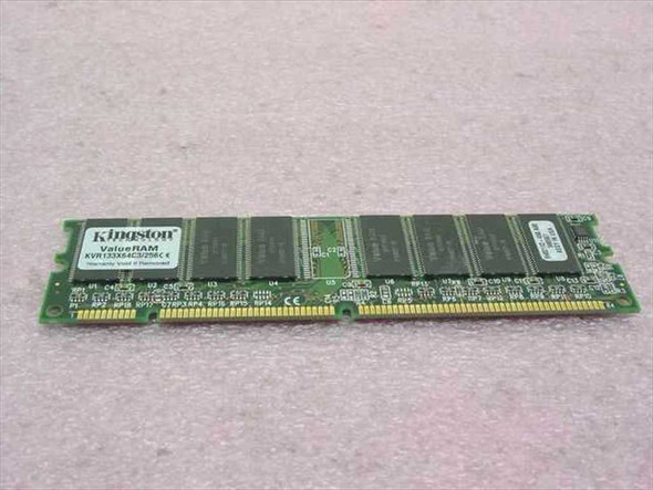 Kingston ValueRAM KVR133X64C3/256 256MB PC133 SDRAM 168-Pin DIMM — front view showing full module and memory chips