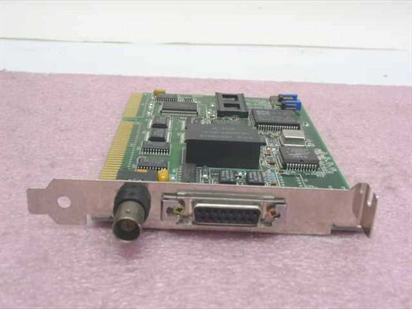 SMC 8013EPC ISA Ethernet NIC front view showing BNC and AUI DB15 connectors on bracket