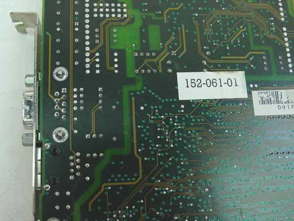 Madge Smart 16/4 Ringnode 152-061-01 — PCB reverse side with part number label 152-061-01 and barcode sticker visible