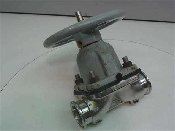 ITT Dia-Flo 1820 flow control valve – front three-quarter view showing handwheel and stainless port fitting