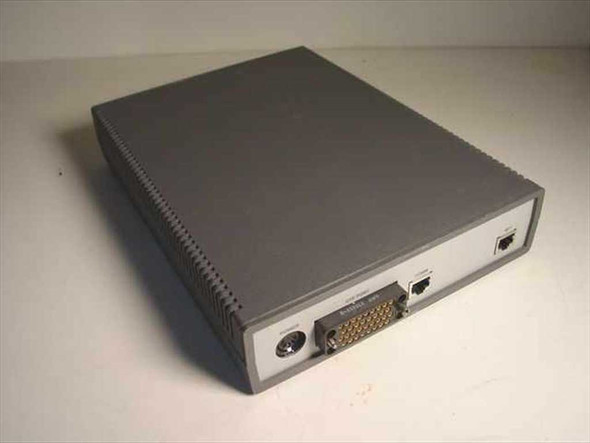 Sync T-FRAP-R302 Frame Relay CSU/DSU – rear panel showing V.35/DTE connector, RJ port, and power input