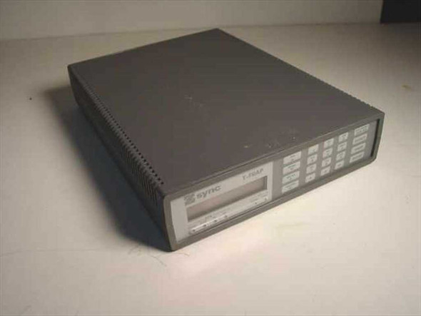 Sync T-FRAP-R302 Frame Relay CSU/DSU – front panel view showing LCD display and keypad