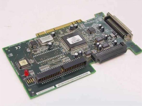 Compaq AHA-2940 Ultra Wide SCSI PCI card — top-side view from opposite angle showing Adaptec AIC-7880 main controller chip and board layout