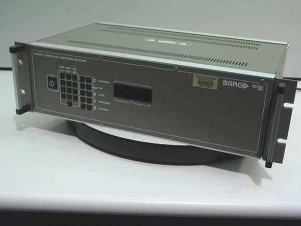 Barco RCVDS 800 Remote Controlled Video Data Selector — angled front-right view showing rackmount chassis with Barco logo and RCVDS 800 badge on right side
